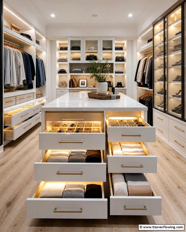 Cabinet Style Lighting - 25 Bright Closet Lighting Ideas for Organized Spaces