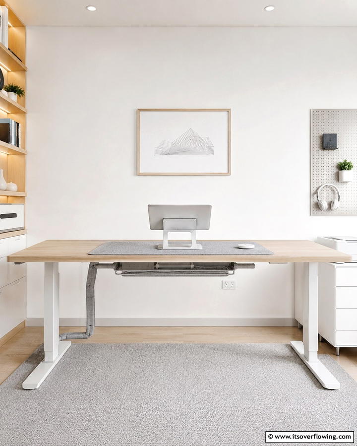 Cable Management Hacks - 30 Affordable Budget Home Office Ideas for Productive Workspaces