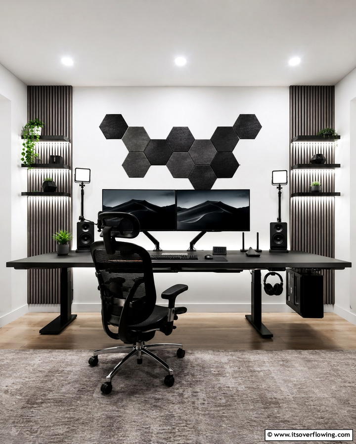 Cable Management System - 25 Inspiring Content Creator Room Ideas for Productivity