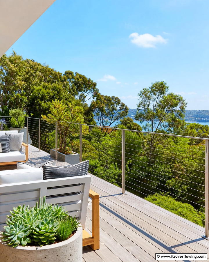 Cable Railings with Stainless Steel - 21 Deck Railing Ideas for Style and Safety
