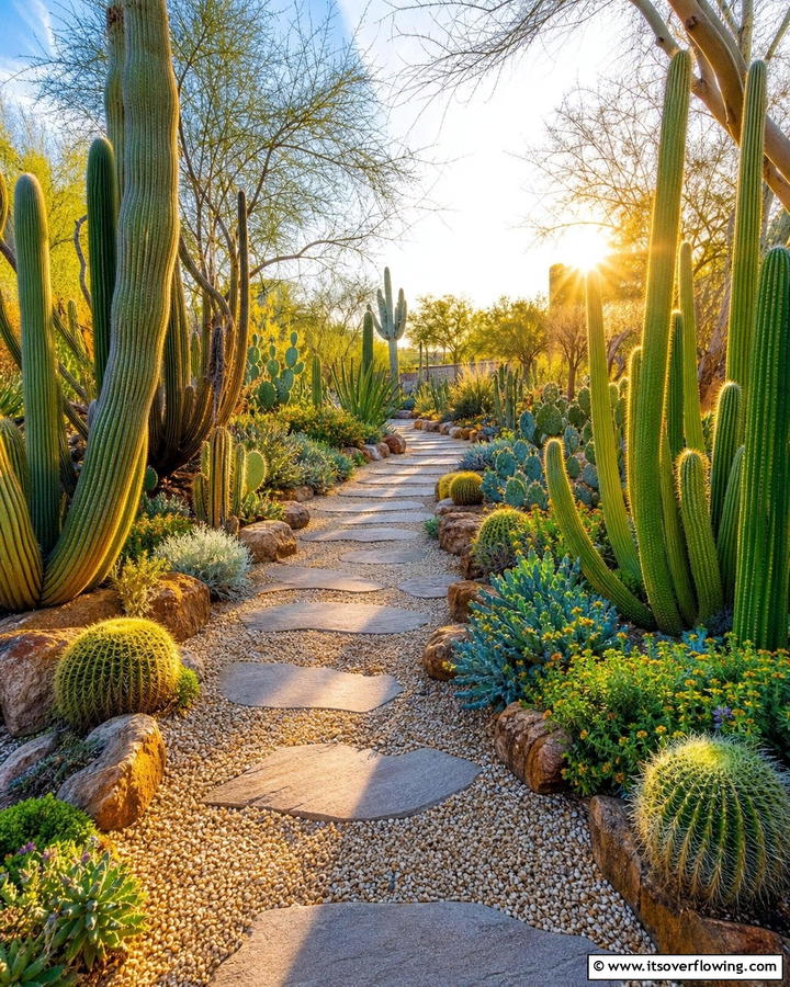 Cactus Garden Pathway - 25 Stunning Cactus Garden Ideas for Your Home