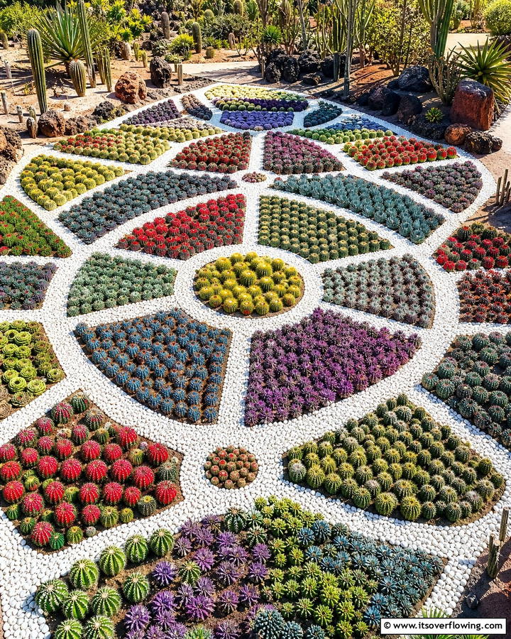 Cactus Mosaic Garden - 25 Stunning Cactus Garden Ideas for Your Home