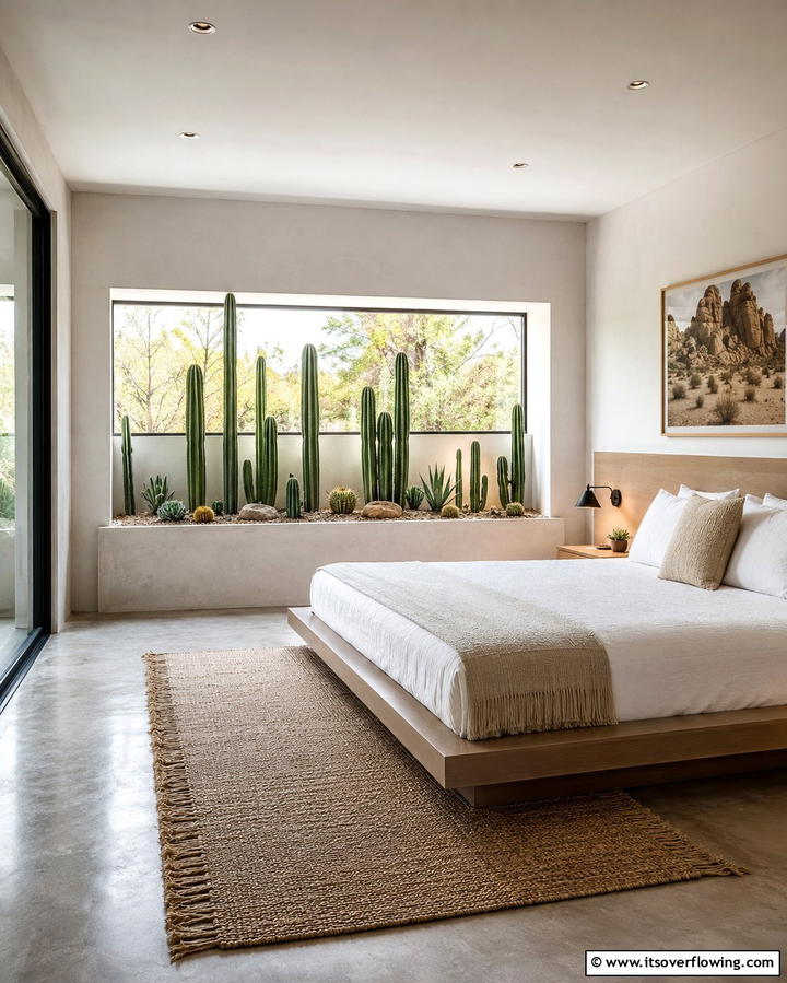 Cactus and Succulent Displays - 25 Mexican Bedroom Ideas for a Cultural Retreat