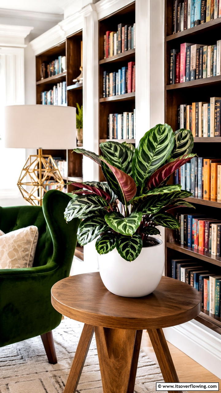 Calathea Artistic Leaf Patterns - 30 Low-Light Indoor Plants That Don’t Need Sun to Thrive