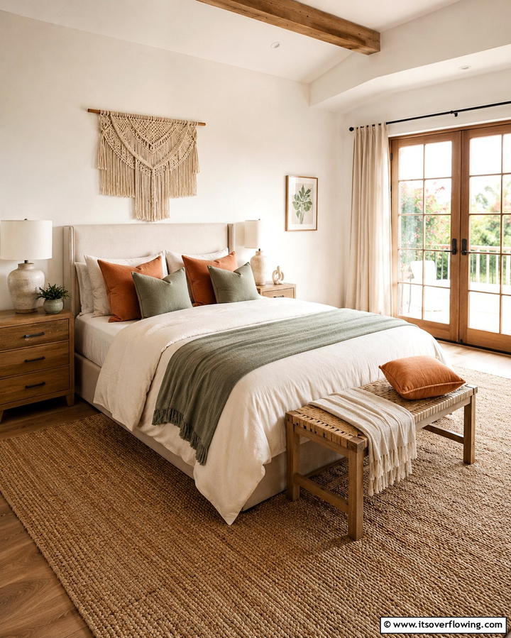 Calming Decorative Accents - 30 Relaxing Bedroom Ideas for a Serene Sleep Sanctuary