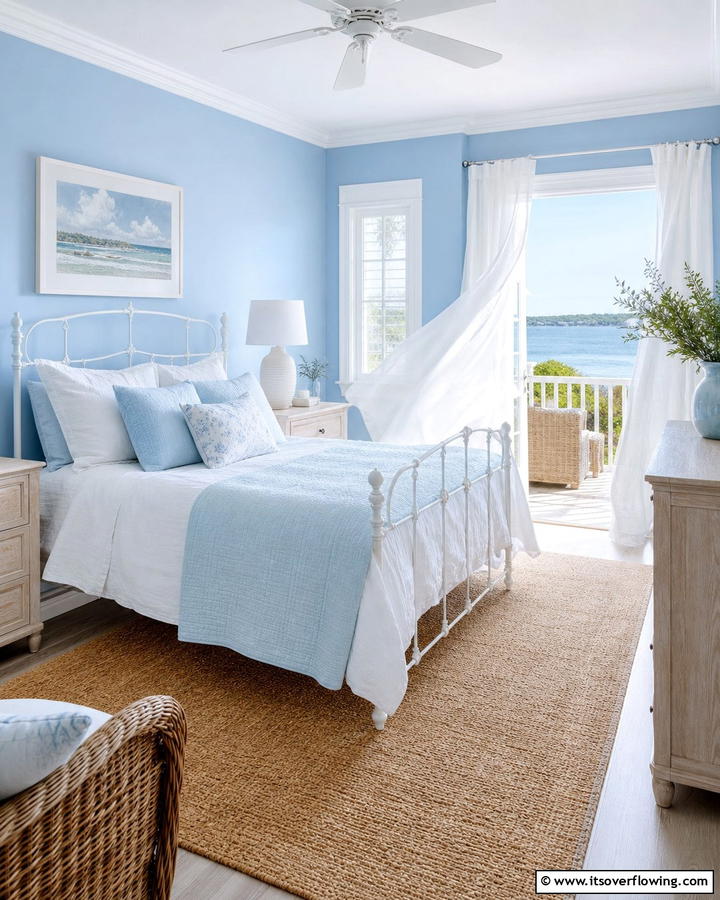Calming Sky Blues - 21 Bedroom Paint Colors to Create Your Dream Sleep Sanctuary