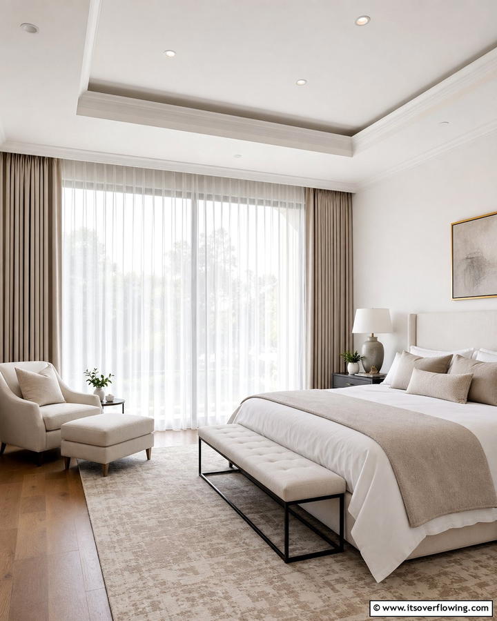 Calming Window Treatments for Privacy and Peace - 17 Relaxing Bedroom Ideas for Serene Sleep Sanctuaries