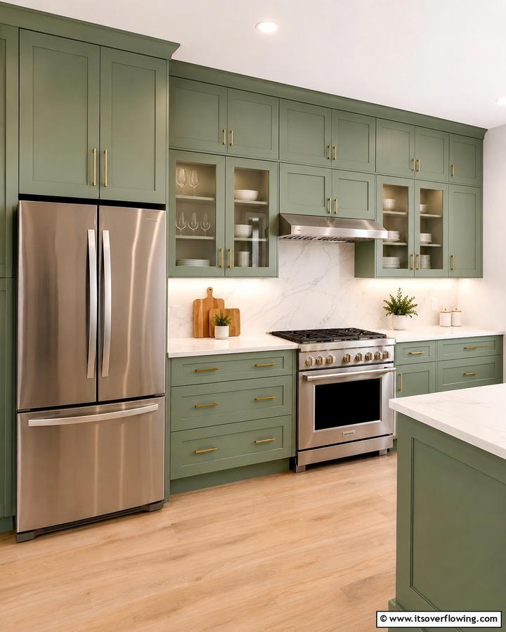 Camouflage Soffits with Matching Cabinetry - 20 Kitchen Soffit Ideas for a Polished Look