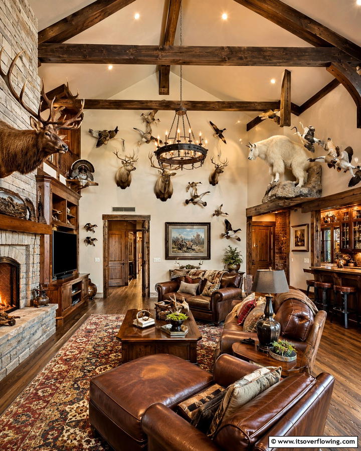 Camouflage Upholstery for Thematic Cohesion - 25 Unique Hunting Man Cave Ideas for Your Space