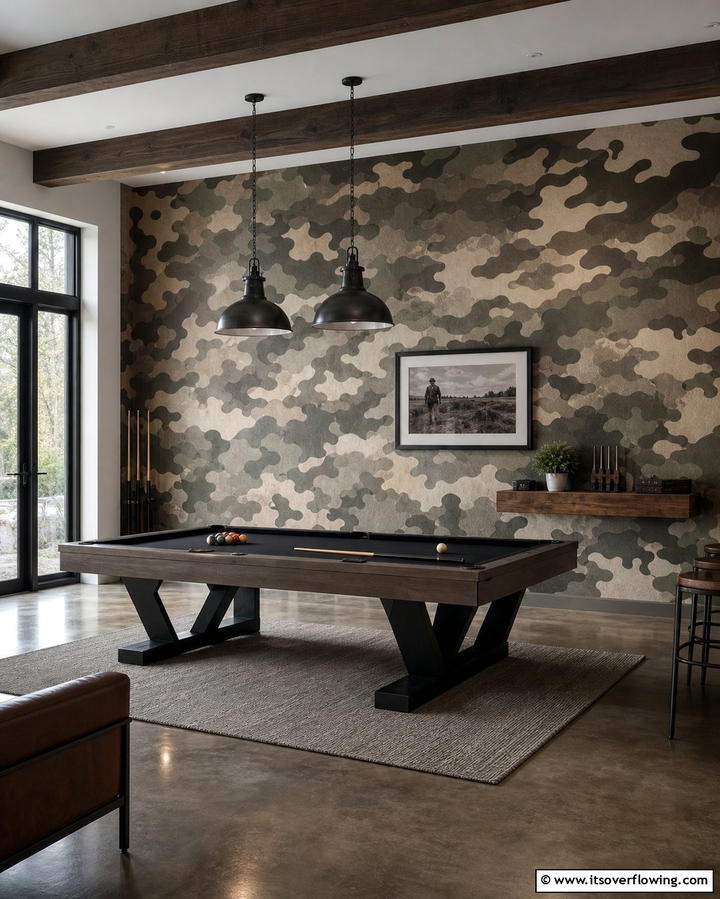 Camouflage Wall Patterns - 25 Hunting Room Ideas for the Ultimate Sportsman’s Retreat