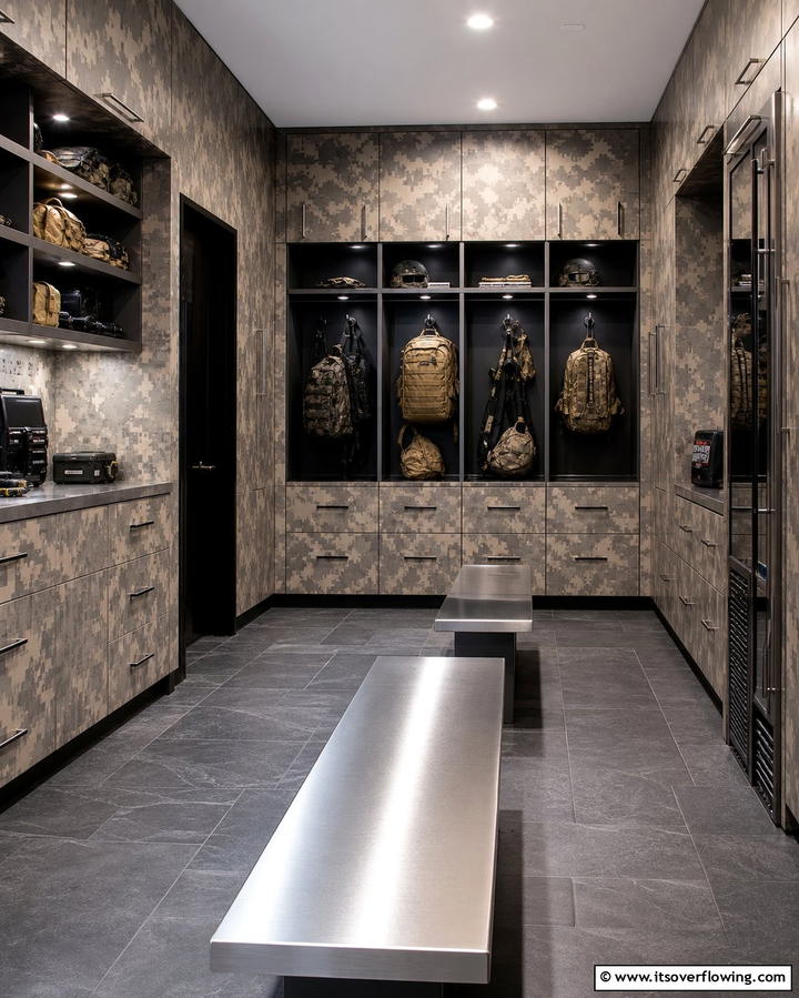 Camouflaged Storage Solutions - 25 Hunting Room Ideas for the Ultimate Sportsman’s Retreat