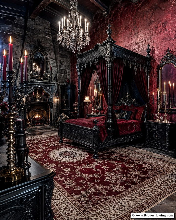 Candle Holders - 20 Vampire Bedroom Ideas for a Dark and Mysterious Vibe