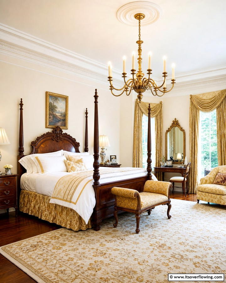 Candle Style Grandeur - 20 Bedroom Chandelier Ideas to Elevate Your Space