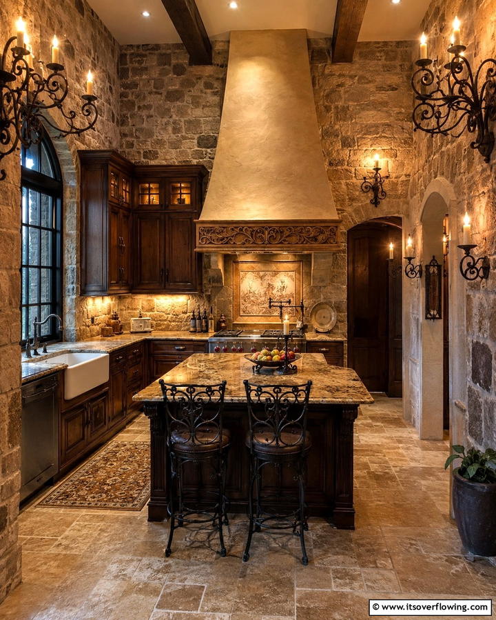 Candle Style Lighting - 30 Gothic Kitchen Ideas for Dramatic Dark Aesthetic Spaces