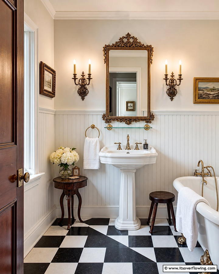 Candle Style Lights for Vintage Charm - 20 Small Bathroom Lighting Ideas for a Bright and Spacious Feel