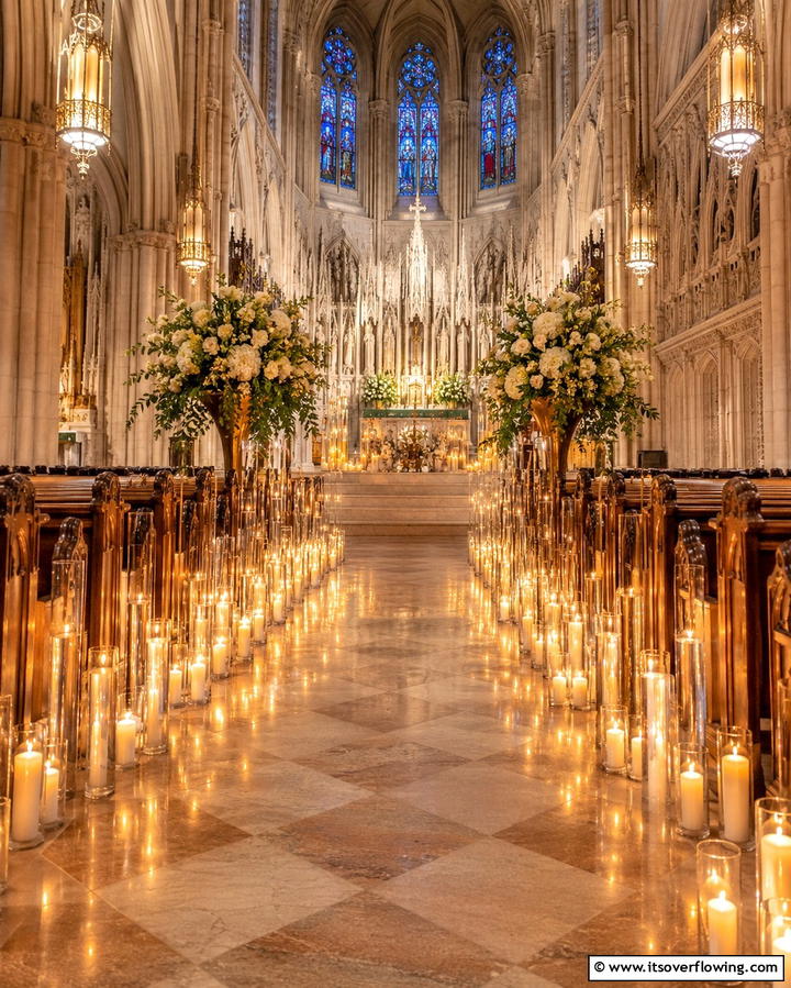 Candlelit Aisle Decor - 30 Unique Wedding Ceremony Ideas for Your Perfect Day