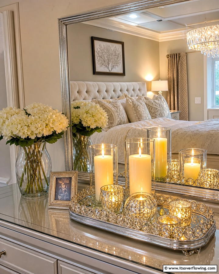 Candlelit Mirrors for Amplified Glow - 25 Decorating With Candles Ideas for a Warm and Inviting Home