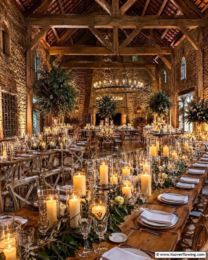 Candlelit Reception Ambience - 30 Timeless Classic Wedding Inspiration Ideas for Elegant Celebrations