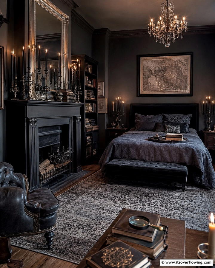 Candles and CandelabrasExact - 30 Dark Academia Bedroom Designs for a Scholarly Aesthetic