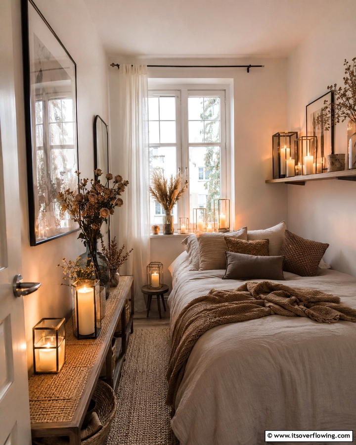Candles and Candle Holders - 20 Small Bedroom Lighting Ideas for a Cozy and Inviting Space