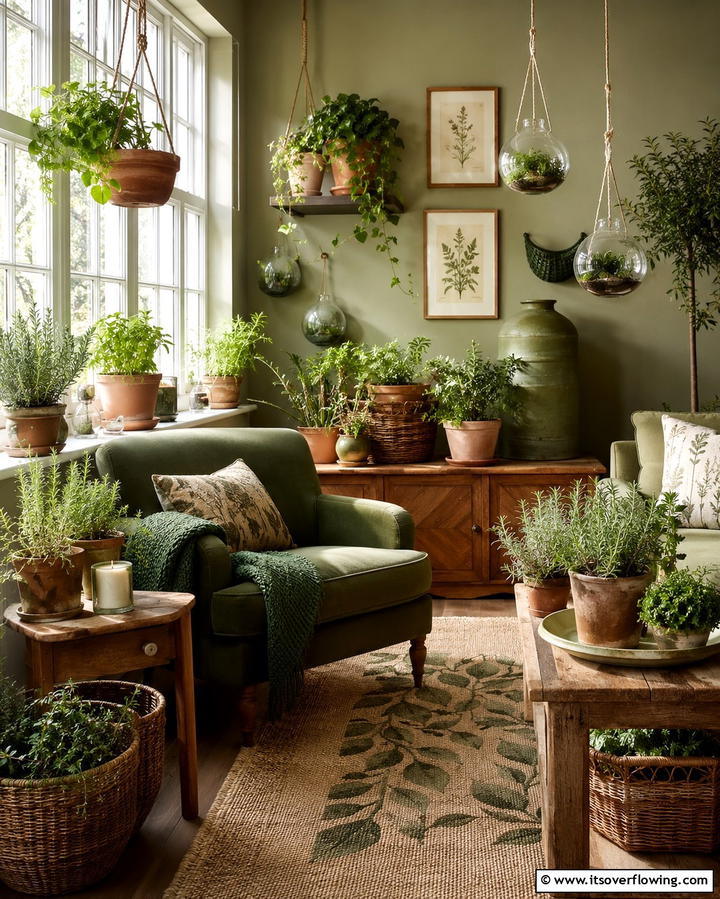Candles in Glass Jars - 30 Enchanting Witchy Living Room Decor Ideas