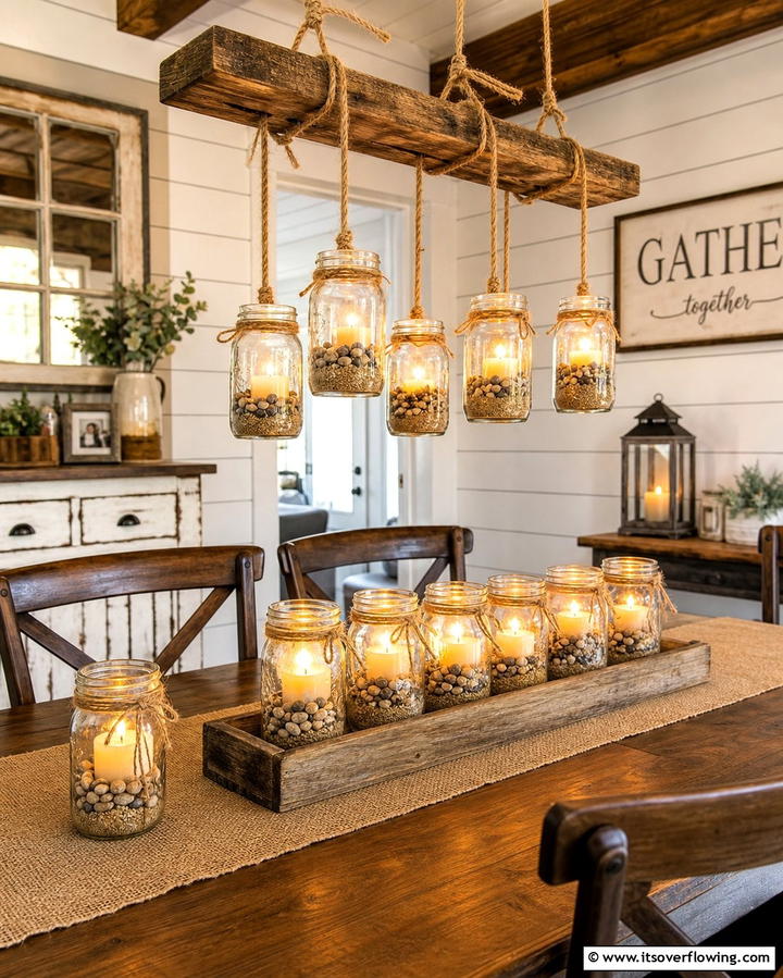 Candles in Mason Jars for Rustic Charm - 25 Decorating With Candles Ideas for a Warm and Inviting Home