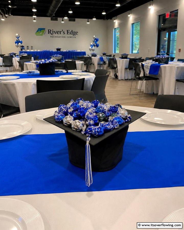 Candy Filled Graduation Hats - 25 Graduation Centerpiece Ideas for Memorable Celebrations