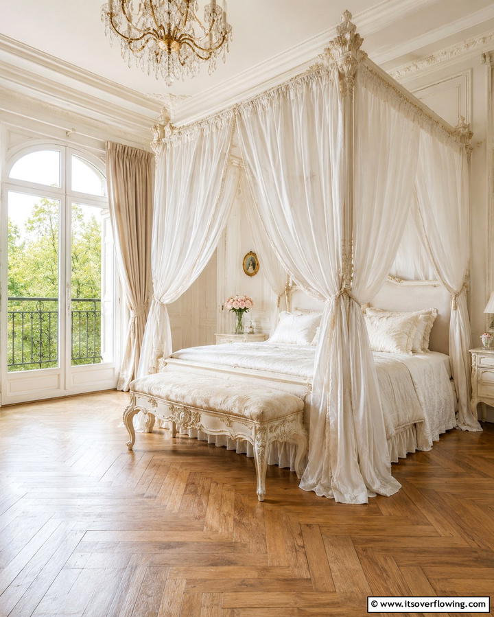 Canopy Beds - 30 French Bedroom Decor Ideas for Elegant European Style