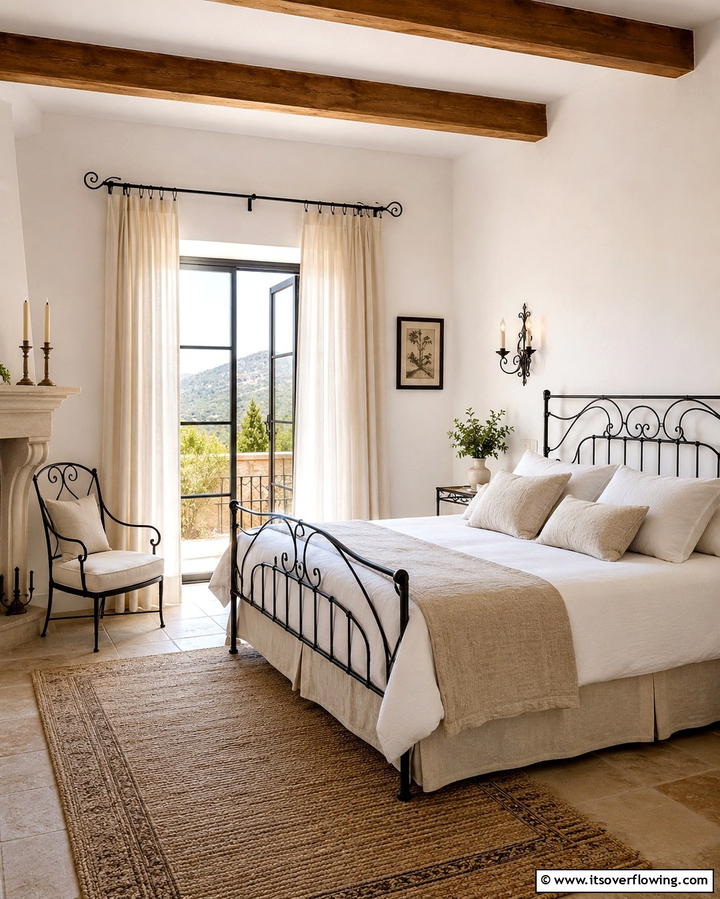 Canopy Beds with Flowing Drapes - 30 Mediterranean Bedroom Ideas for Sun-Kissed Relaxation