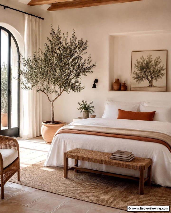 Canopy Beds with Light Fabrics - 30 Mediterranean Bedroom Ideas for Sun-Kissed Relaxation