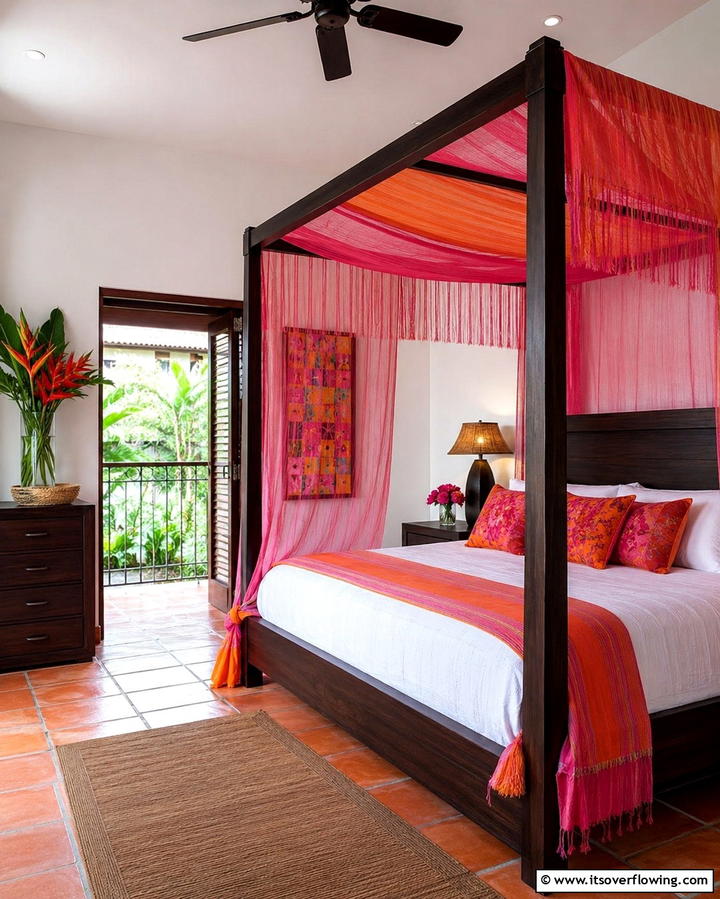Canopy Beds with Mexican Flair - 25 Mexican Bedroom Ideas for a Cultural Retreat