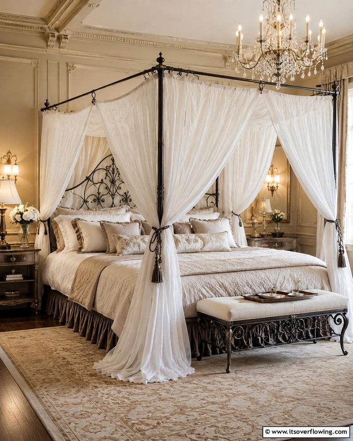 Canopy Beds - 25 Paris-themed Bedroom Ideas for a Romantic Retreat