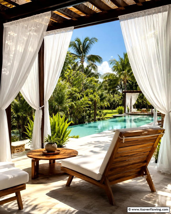 Canopy Shades and Curtains - 25 Mediterranean Patio Ideas for Outdoor Living Spaces