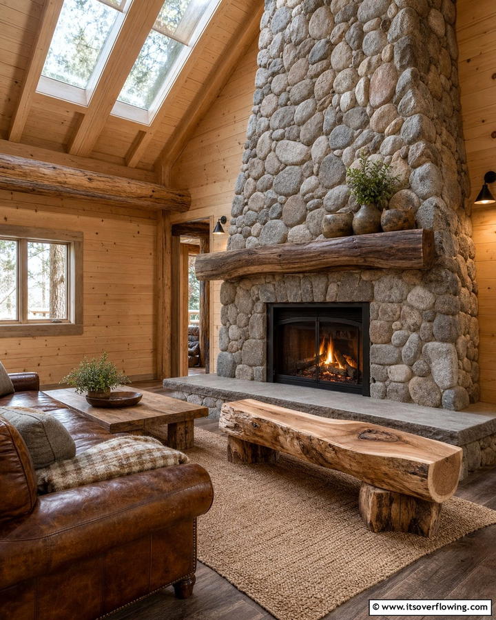 Cantilevered Bench - 25 Fireplace Bench Ideas for Functional and Stylish Seating