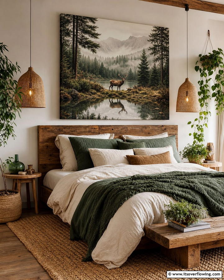 Canvas Art with Nature Themes - 20 Rustic Wall Decor Ideas for a Cozy and Charming Home
