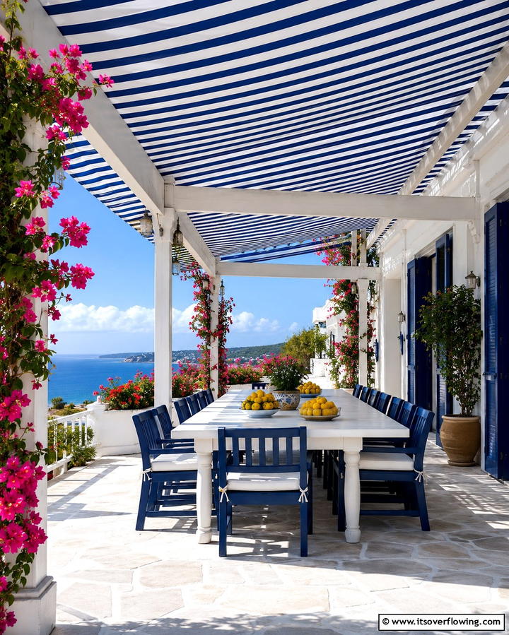 Canvas Awning Roof - 25 Pergola Roof Ideas to Enhance Your Outdoor Living Space