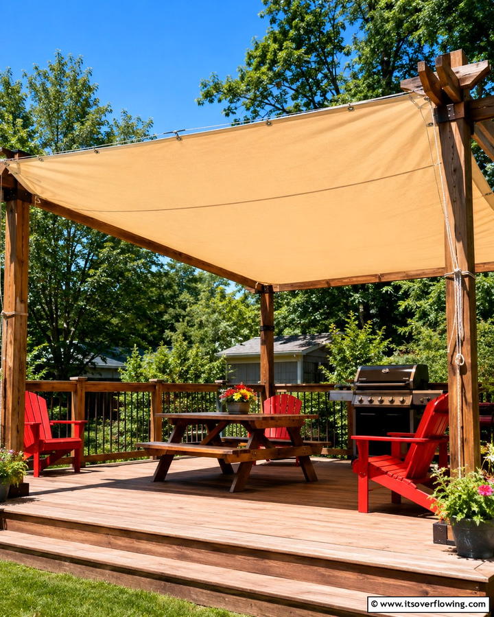 Canvas Tarp Covers - 25 Pergola Cover Ideas for Stylish Outdoor Living Spaces