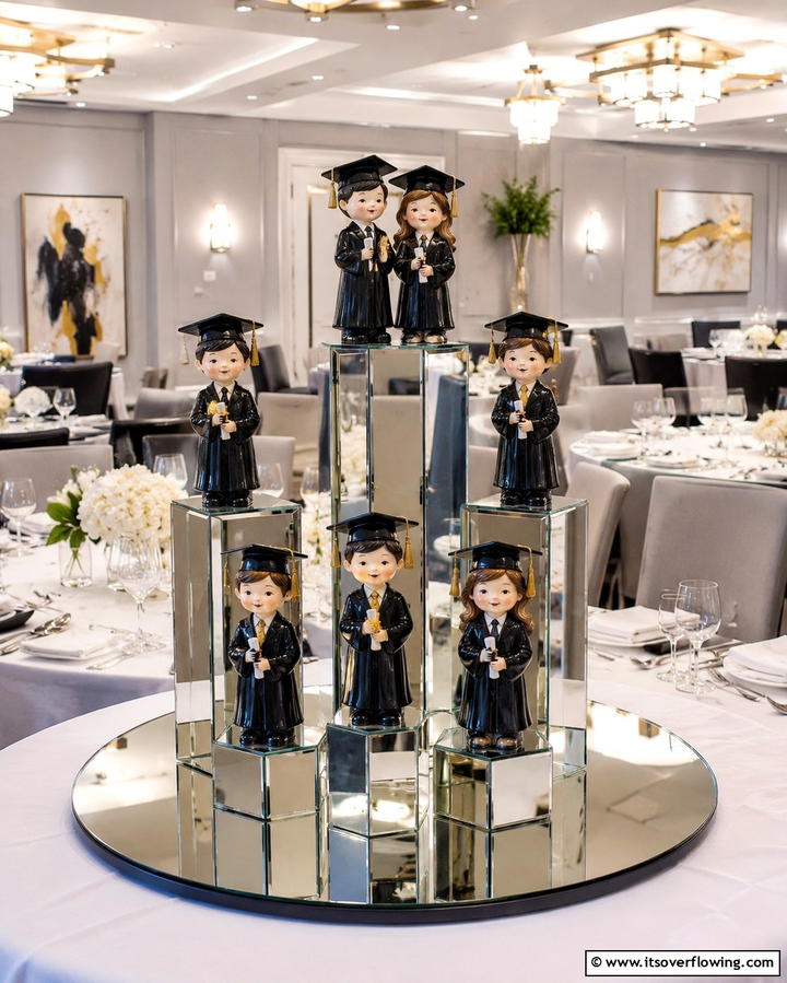 Cap and Gown Figurines - 25 Graduation Centerpiece Ideas for Memorable Celebrations