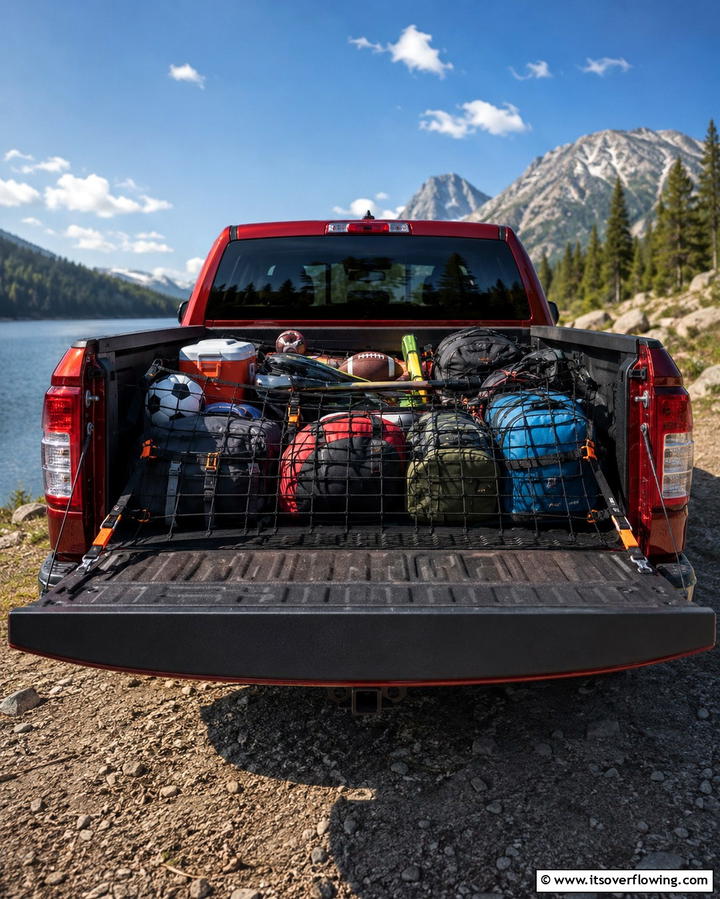 Cargo Nets and Tie Downs - 20 Truck Bed Storage Ideas for Organization