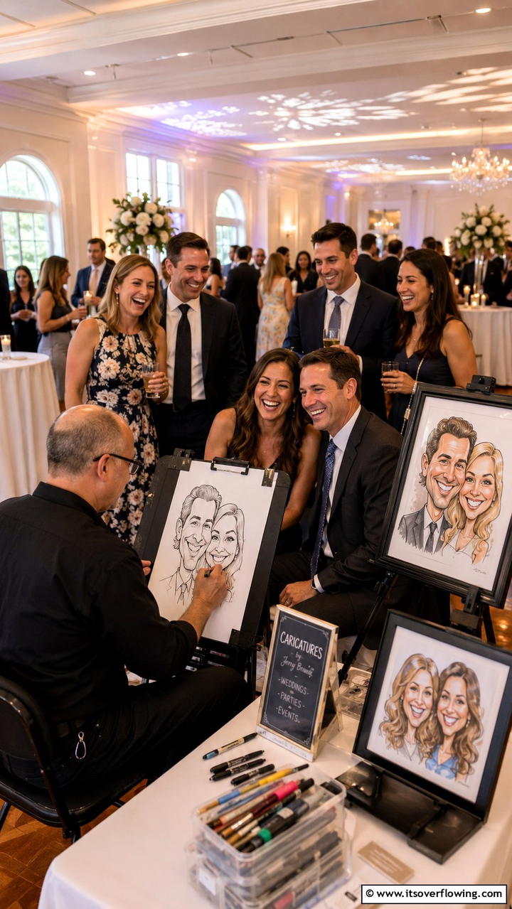 Caricature Artist - 21 Unique Wedding Entertainment Ideas to Delight Your Guests