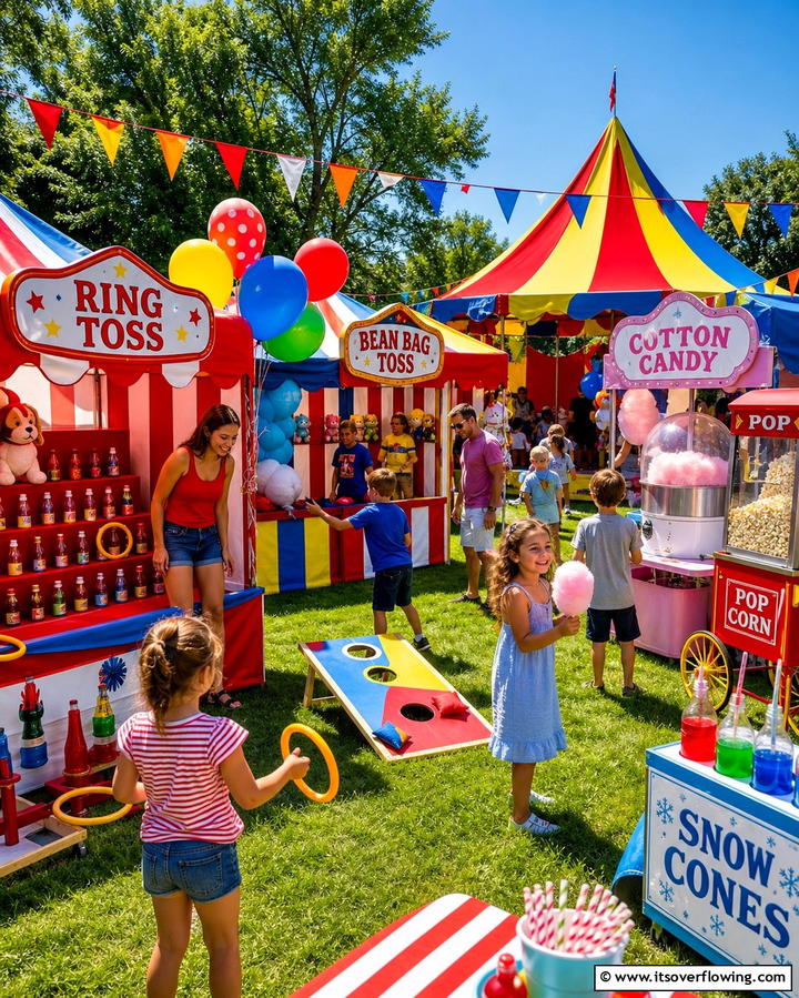 Carnival Themed Celebration - 25 Backyard Birthday Party Ideas for Unforgettable Celebrations