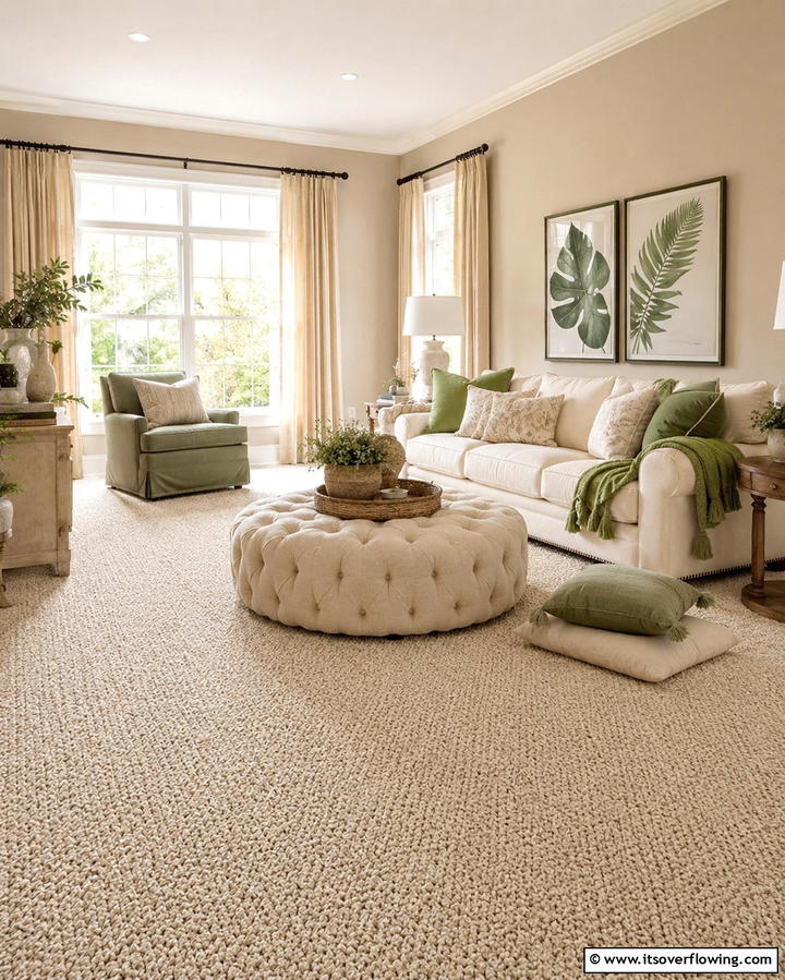 Carpet Comfort and Warmth - 25 Living Room Flooring Ideas for a Stunning Space
