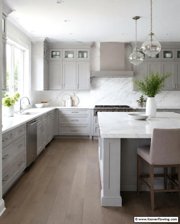 Carrara Marble Countertop - 25 Marble Kitchen Countertops for Elegant Homes