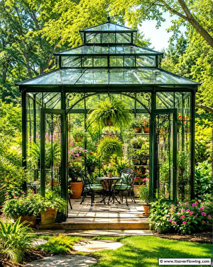 Cascading Greenhouse Gazebo - 30 Backyard Gazebo Ideas for Outdoor Entertaining