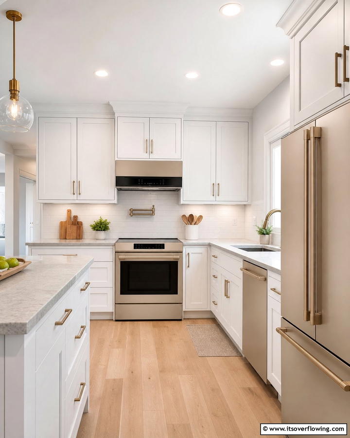 Cashmere Appliances - 20 Luxurious Cashmere Kitchen Ideas for a Cozy Feel