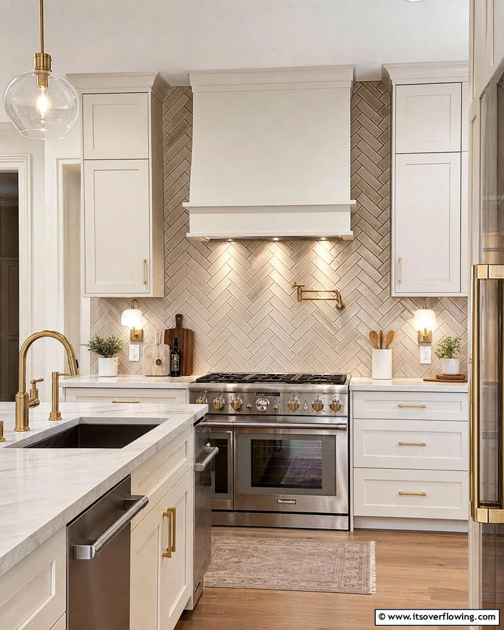 Cashmere Tile Patterns - 20 Luxurious Cashmere Kitchen Ideas for a Cozy Feel