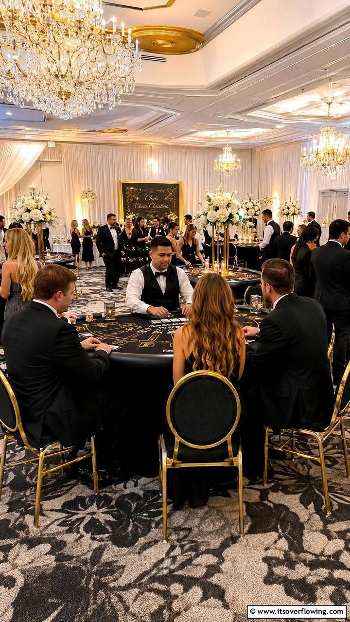 Casino Tables - 21 Unique Wedding Entertainment Ideas to Delight Your Guests