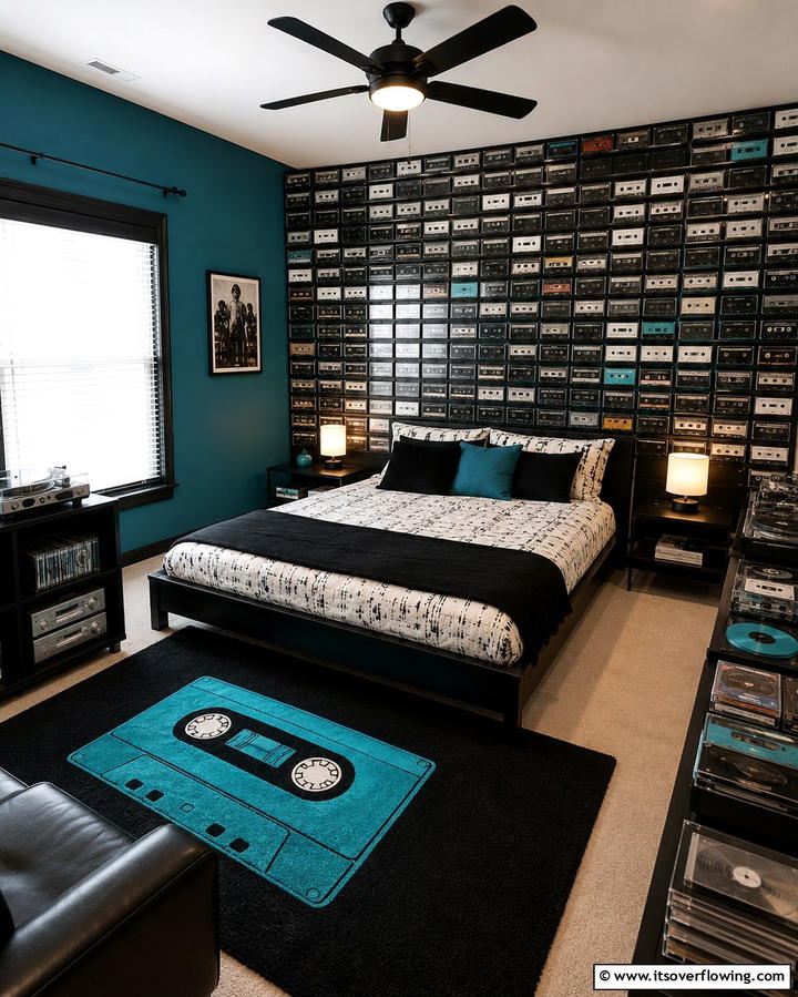 Cassette Tape Decor - 30 90s Bedroom Decor Ideas for Retro Rewind Style