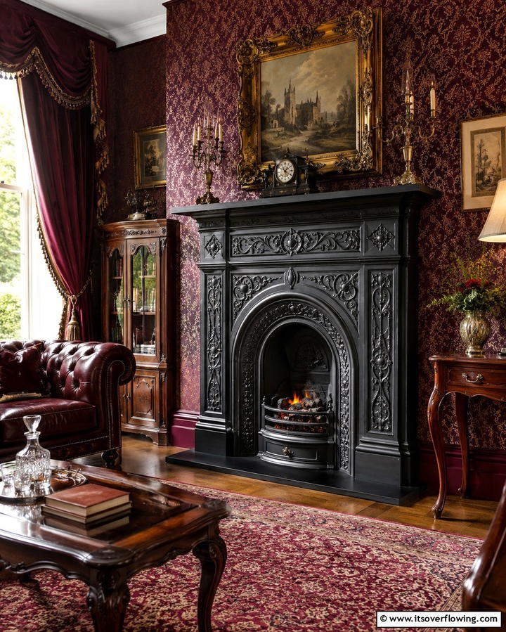 Cast Iron Fireplace - 20 Traditional Fireplaces for a Classic Home