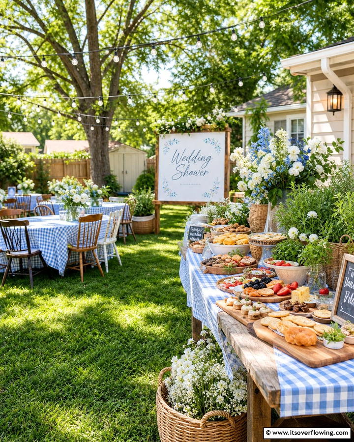 Casual Backyard Gathering Wedding Shower - 21 Fun Wedding Shower Ideas to Celebrate the Couple